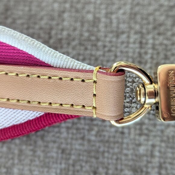 Louis Vuitton Jacquard Speedy Bandouliere 20 Shoulder Strap Fuchsia - Picture 4 of 4